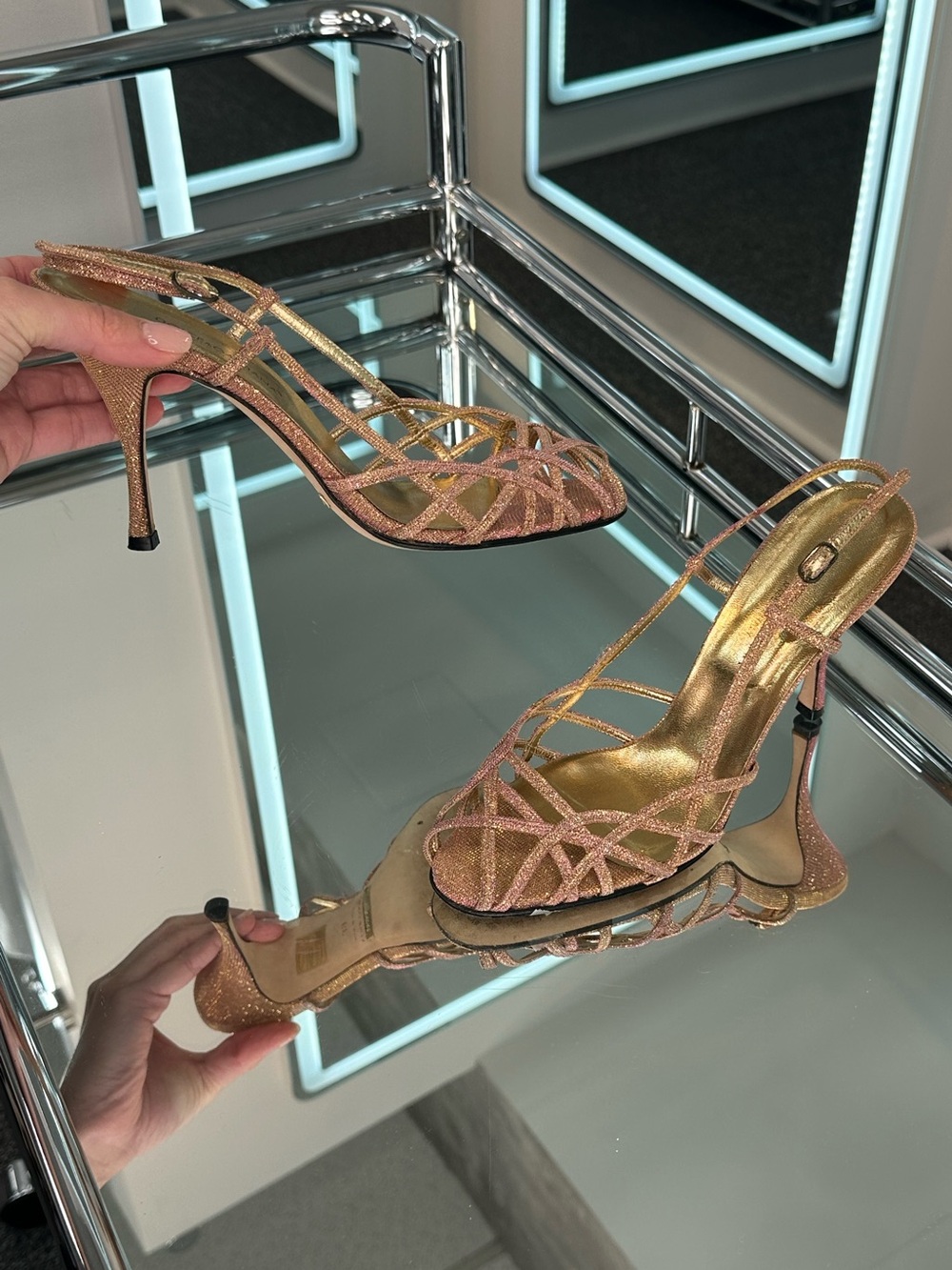 Dolce & Gabbana Glitter Sandals